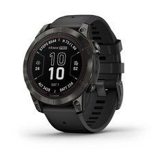 Смарт-часы Garmin Fenix ​​7 Pro Sapphire Solar Carbon G. DLC Tit. with Black Band