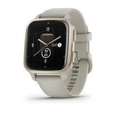 Смарт-годинник Garmin Venu Sq 2-Music Edition Cream Gold Aluminum Bezel with French Gray Case and Silicone Band