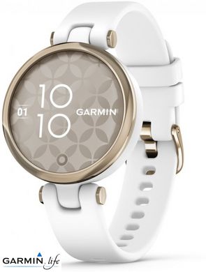 Смарт-годинник Garmin Lily Sport Edition - Cream Gold Bezel with White Case and S. Band