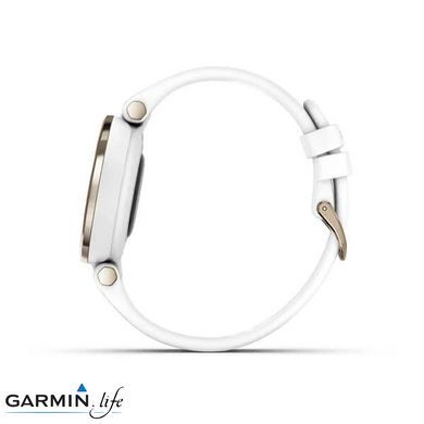 Смарт-годинник Garmin Lily Sport Edition - Cream Gold Bezel with White Case and S. Band