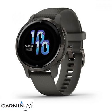 Смарт-годинник Garmin Venu 2S Slate Bezel with Graphite Case and Silicone Band