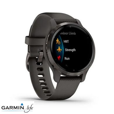 Смарт-годинник Garmin Venu 2S Slate Bezel with Graphite Case and Silicone Band