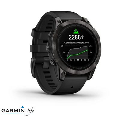 Смарт-годинник Garmin Epix Pro Gen 2 Sapphire 47mm Carbon G. DLC Tit. with Black Band