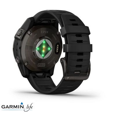 Смарт-годинник Garmin Epix Pro Gen 2 Sapphire 47mm Carbon G. DLC Tit. with Black Band