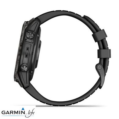 Смарт-годинник Garmin Epix Pro Gen 2 Sapphire 47mm Carbon G. DLC Tit. with Black Band