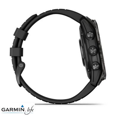 Смарт-годинник Garmin Epix Pro Gen 2 Sapphire 47mm Carbon G. DLC Tit. with Black Band