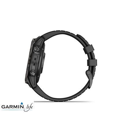Смарт-часы Garmin Fenix ​​7 Pro Sapphire Solar Carbon G. DLC Tit. with Black Band