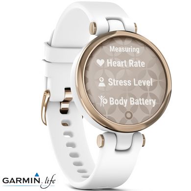 Смарт-годинник Garmin Lily Sport Edition - Cream Gold Bezel with White Case and S. Band