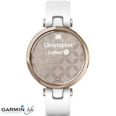 Смарт-годинник Garmin Lily Sport Edition - Cream Gold Bezel with White Case and S. Band