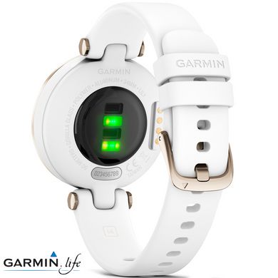 Смарт-годинник Garmin Lily Sport Edition - Cream Gold Bezel with White Case and S. Band