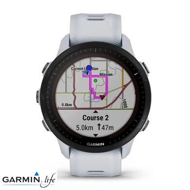 Смарт-годинник Garmin Forerunner 955 Solar Whitestone