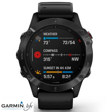 Спортивний годинник Garmin Fenix 6 Pro Black 010-02158-02