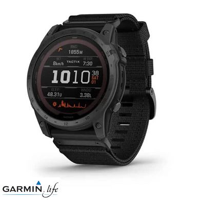 Смарт-годинник Garmin Tactix 7 – Pro Ballistics Edition S. Powered T. Watch w. Applied B. and Nylon Band