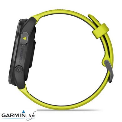 Смарт-годинник Garmin Forerunner 965 Carbon Gray Titanium Bezel w. Black Case and Amp Yell/Black S. Band