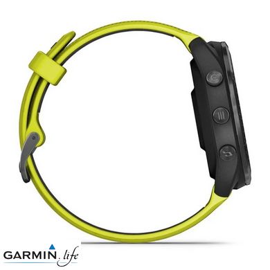 Смарт-годинник Garmin Forerunner 965 Carbon Gray Titanium Bezel w. Black Case and Amp Yell/Black S. Band