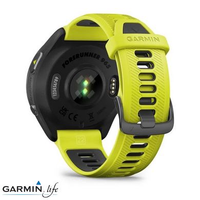 Смарт-годинник Garmin Forerunner 965 Carbon Gray Titanium Bezel w. Black Case and Amp Yell/Black S. Band