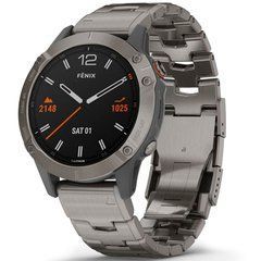 Спортивные часы Garmin Fenix 6 Pro Sapphire Titanium with Vented Titanium Bracelet 010-02158-23