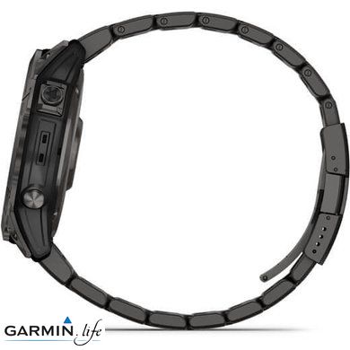 Смарт-годинник Garmin Fenix 7X Sapphire Solar C. Grey DLC Titanium w. Carbon Grey DLC Vented T. Band