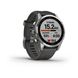 Смарт-годинник Garmin Fenix 7S Silver with Graphite Band