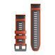 Ремешок Garmin EpixPRO (g2), 26mm QuickFit FlameRed/Grpt Silicone