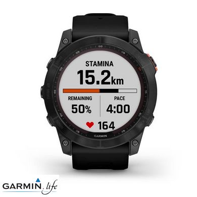 Смарт-годинник Garmin Fenix 7X Solar Slate Gray with Black Band