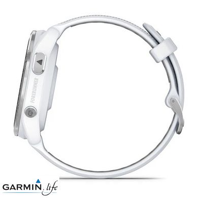 Смарт- годинник Garmin Forerunner 965 Titanium Bezel w. Whiteston Case and Whiteston/Powder Gray S. Band