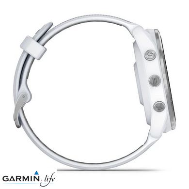 Смарт- годинник Garmin Forerunner 965 Titanium Bezel w. Whiteston Case and Whiteston/Powder Gray S. Band