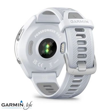 Смарт- годинник Garmin Forerunner 965 Titanium Bezel w. Whiteston Case and Whiteston/Powder Gray S. Band