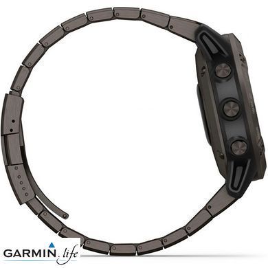 Спортивные часы Garmin Fenix 6 Pro Solar Titanium Carbon Gray Dlc With Titanium Dlc Band 010-02410-23