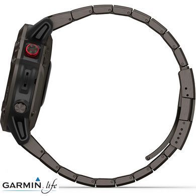 Спортивные часы Garmin Fenix 6 Pro Solar Titanium Carbon Gray Dlc With Titanium Dlc Band 010-02410-23