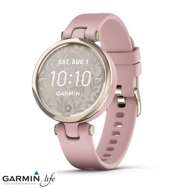 Смарт-годинник Garmin Lily Sport Edition - Cream Gold Bezel with Dust Rose Case and S. Band