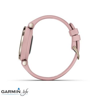 Смарт-годинник Garmin Lily Sport Edition - Cream Gold Bezel with Dust Rose Case and S. Band