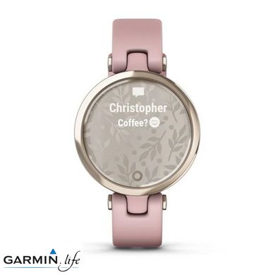 Смарт-годинник Garmin Lily Sport Edition - Cream Gold Bezel with Dust Rose Case and S. Band