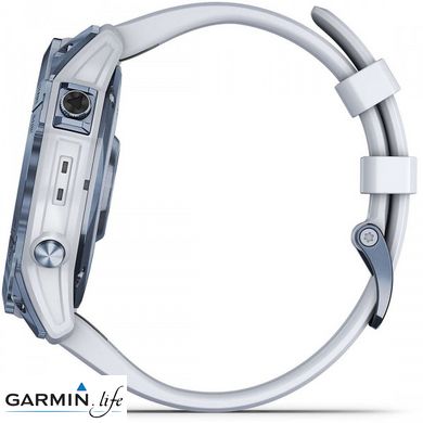 Смарт-годинник Garmin Fenix 7X Sapphire Solar M. Blue DLC Titanium w. Whitestone Band