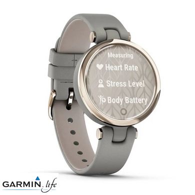 Смарт-годинник Garmin Lily Classic Edition - Cream Gold Bezel w. Braloba G. Case and Italian L. Band