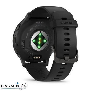 Смарт-часы Garmin Venu 3 Slate S. Steel Bezel w. Black Case and S. Band