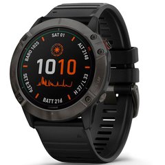 Спортивний годинник Garmin Fenix 6X Pro Solar Titanium Carbon Grey DLC with Black Band 010-02157-21