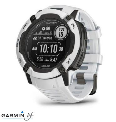 Смарт-годинник Garmin Instinct 2X Solar Whitestone