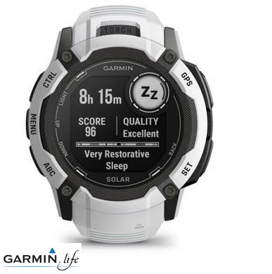 Смарт-годинник Garmin Instinct 2X Solar Whitestone