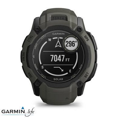 Смарт-часы Garmin Instinct 2X Solar Moss