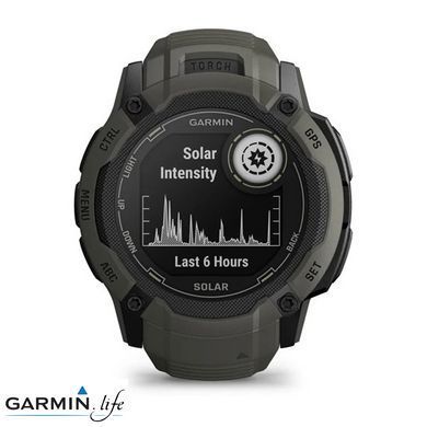 Смарт-часы Garmin Instinct 2X Solar Moss