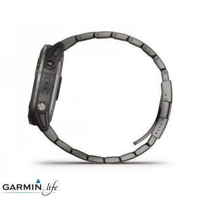 Спортивний годинник Garmin Fenix 6X Pro Solar Edition Titanium with Vented Titanium Bracelet 010-02157-24