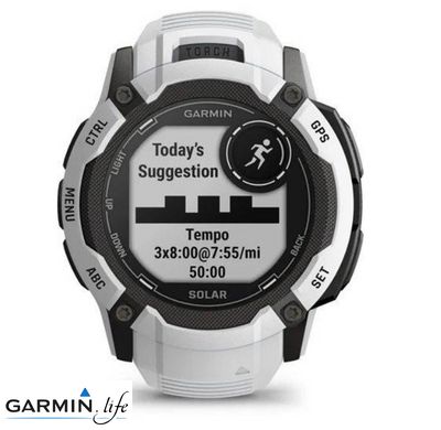 Смарт-годинник Garmin Instinct 2X Solar Whitestone