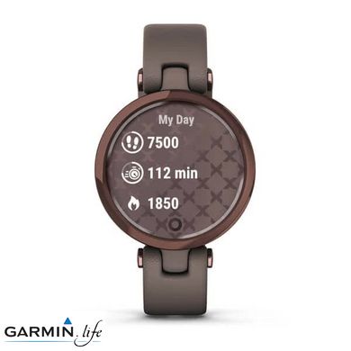 Смарт-годинник Garmin Lily Dark Bronze Bezel with Paloma Case and Italian Leather Band