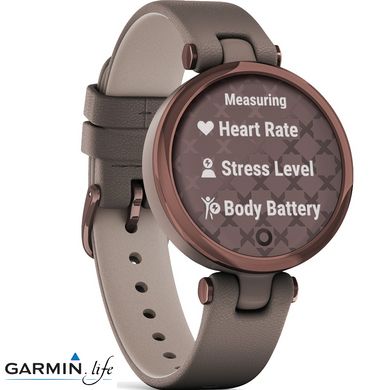 Смарт-годинник Garmin Lily Dark Bronze Bezel with Paloma Case and Italian Leather Band