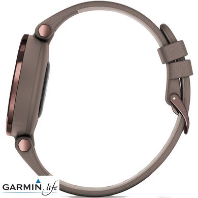 Смарт-годинник Garmin Lily Dark Bronze Bezel with Paloma Case and Italian Leather Band