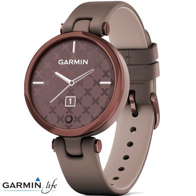 Смарт-годинник Garmin Lily Dark Bronze Bezel with Paloma Case and Italian Leather Band