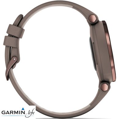 Смарт-годинник Garmin Lily Dark Bronze Bezel with Paloma Case and Italian Leather Band