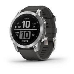 Смарт-годинник Garmin Fenix 7 Silver with Graphite Band