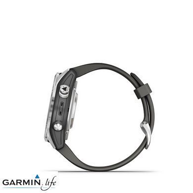 Смарт-часы Garmin Fenix ​​7S Pro Solar Silver w. Graphite Band